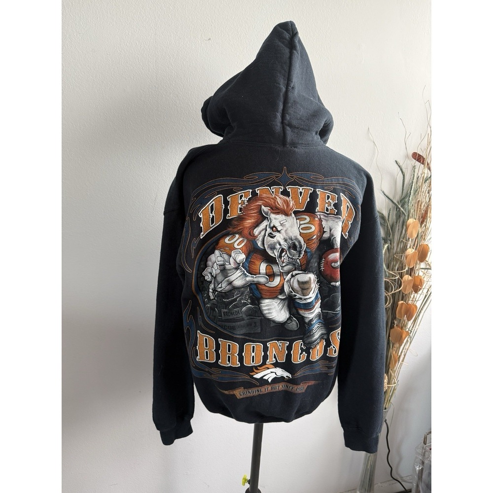 Denver Broncos Hoodie Sweatshirt Mens NFL Team Apparel Size Medium